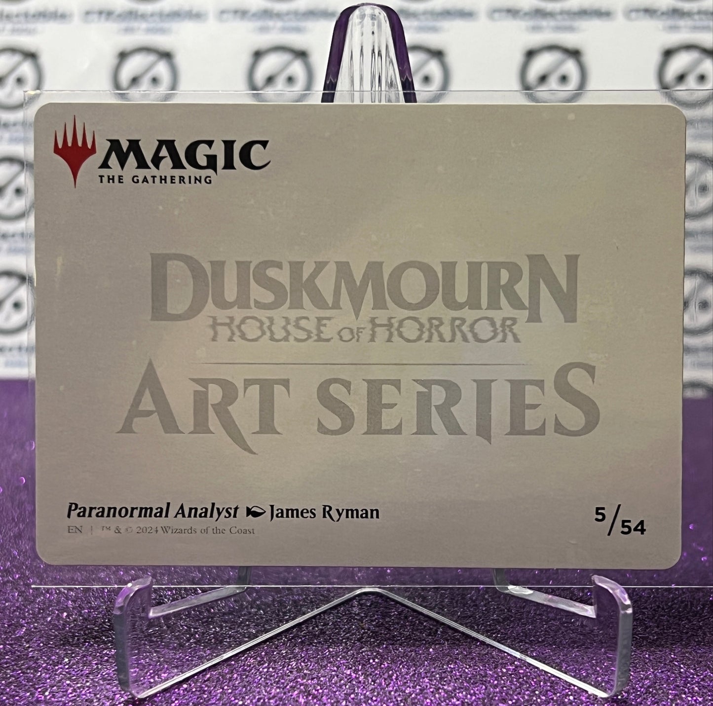 2024 MAGIC THE GATHERING DUSKMOURN HOUSE OF HORROR ART SERIES # 5/54 PARANORMAL ANALYST  CARD