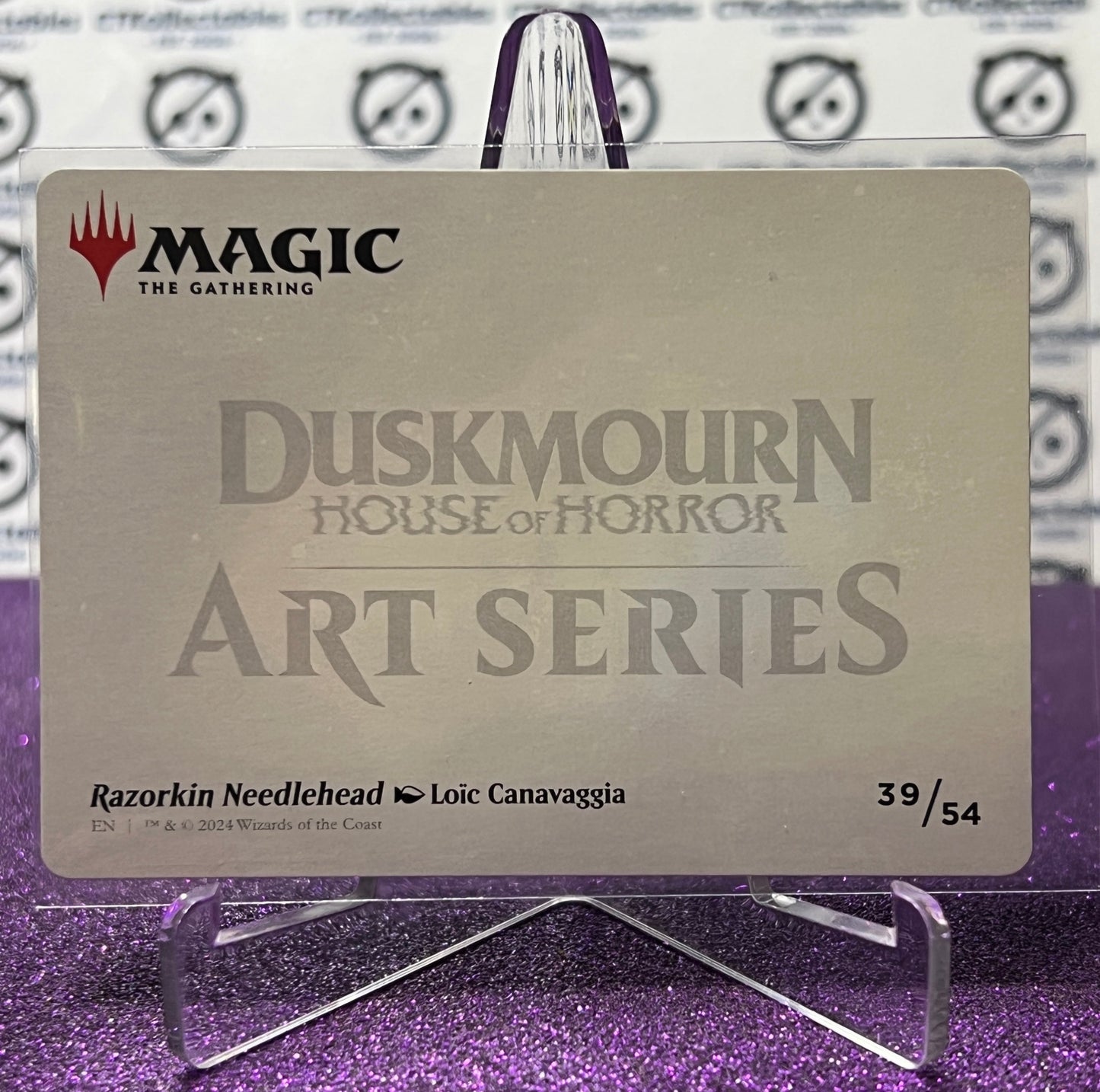 2024 MAGIC THE GATHERING DUSKMOURN HOUSE OF HORROR ART SERIES # 39/54 RAZORKIN NEEDLEHEAD CARD