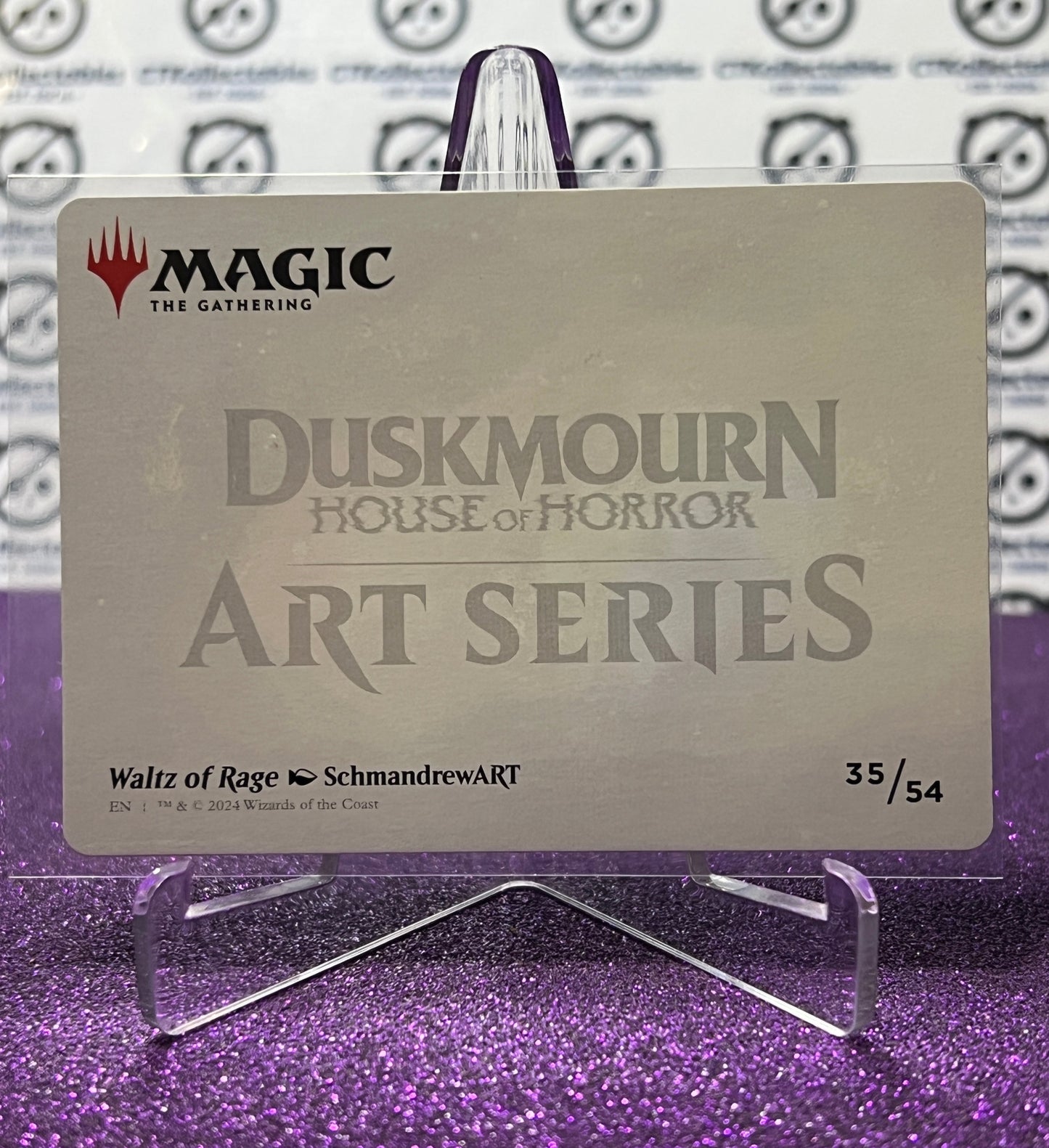 2024 MAGIC THE GATHERING DUSKMOURN HOUSE OF HORROR ART SERIES # 35/54 WALTZ OF RAGE CARD