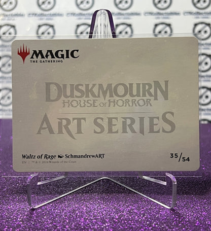 2024 MAGIC THE GATHERING DUSKMOURN HOUSE OF HORROR ART SERIES # 35/54 WALTZ OF RAGE CARD