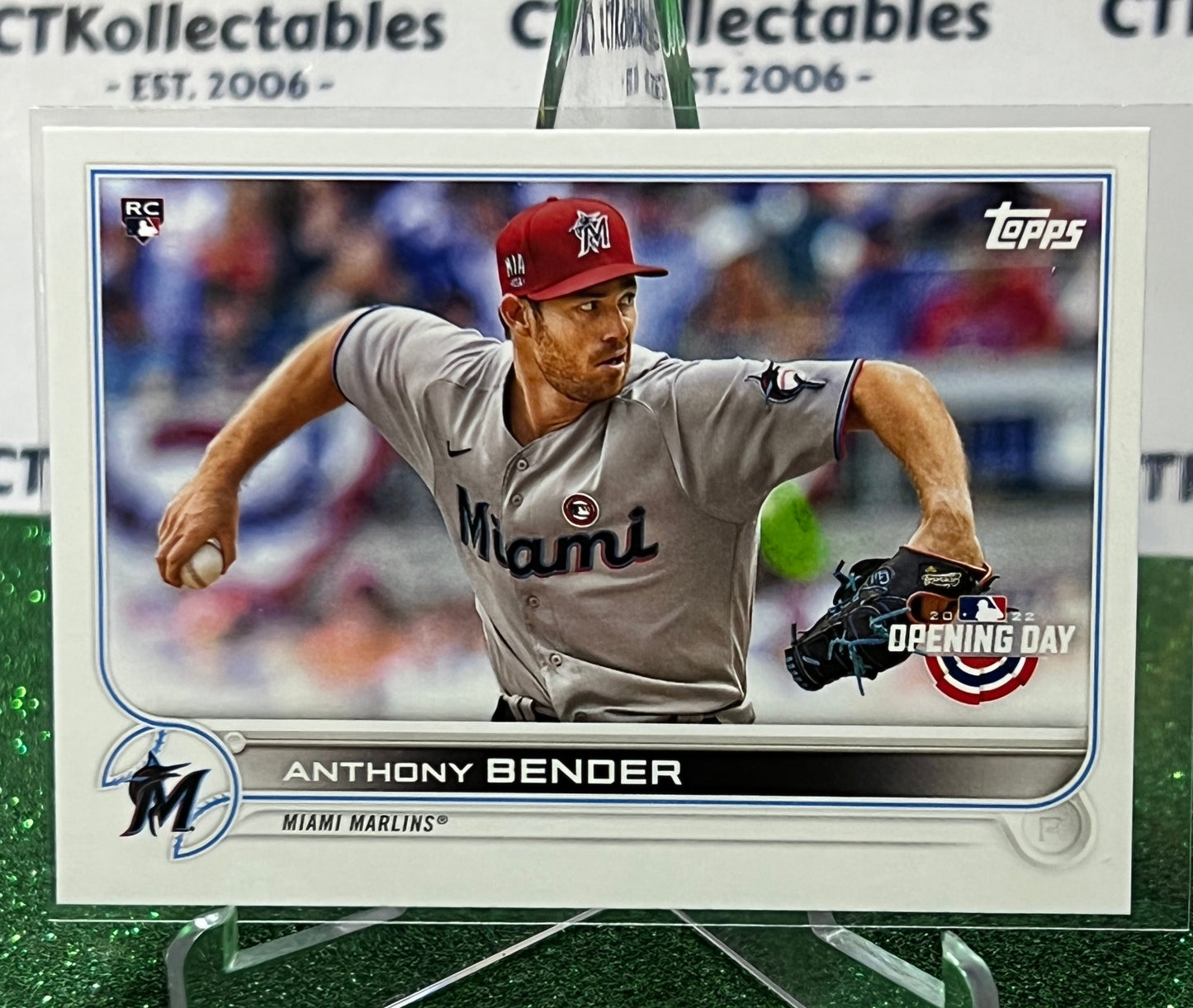 2022 TOPPS OPENING DAY ANTHONY BENDER # 105 MIAMI MARLINS BASEBALL