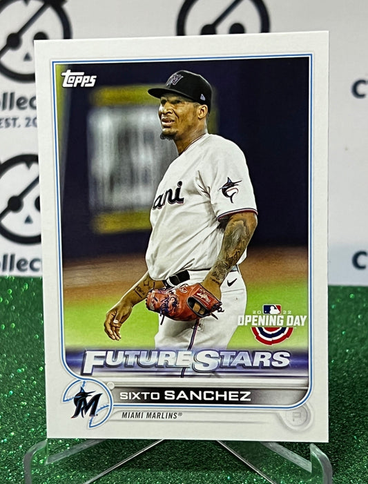 2022 TOPPS OPENING DAY SIXTO SANCHEZ # 186 FUTURE STARS  MIAMI MARLINS BASEBALL