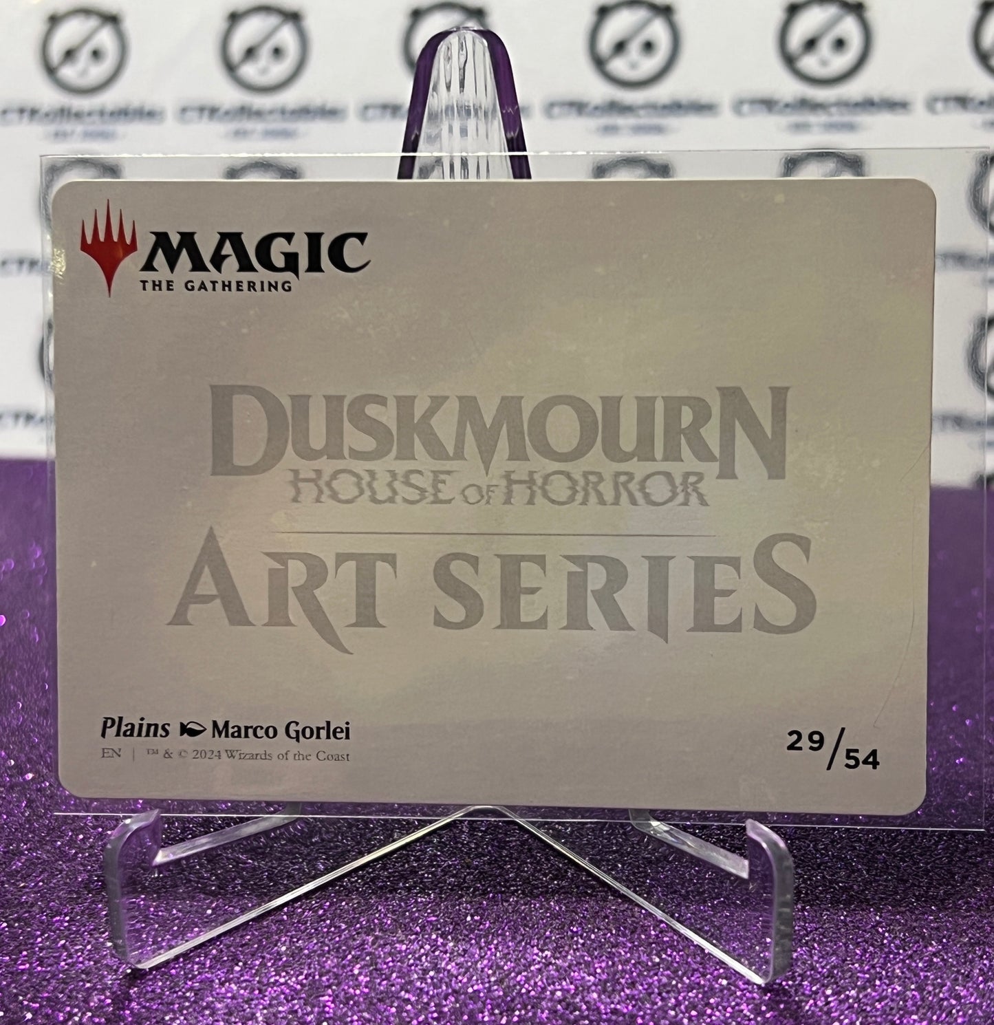 2024 MAGIC THE GATHERING DUSKMOURN HOUSE OF HORROR ART SERIES # 29/54 PLAINS CARD