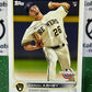 2022 TOPPS  OPENING DAY AARON ASHBY # 119 ROOKIE MILWAUKEE BREWERS  BASEBALL CARD