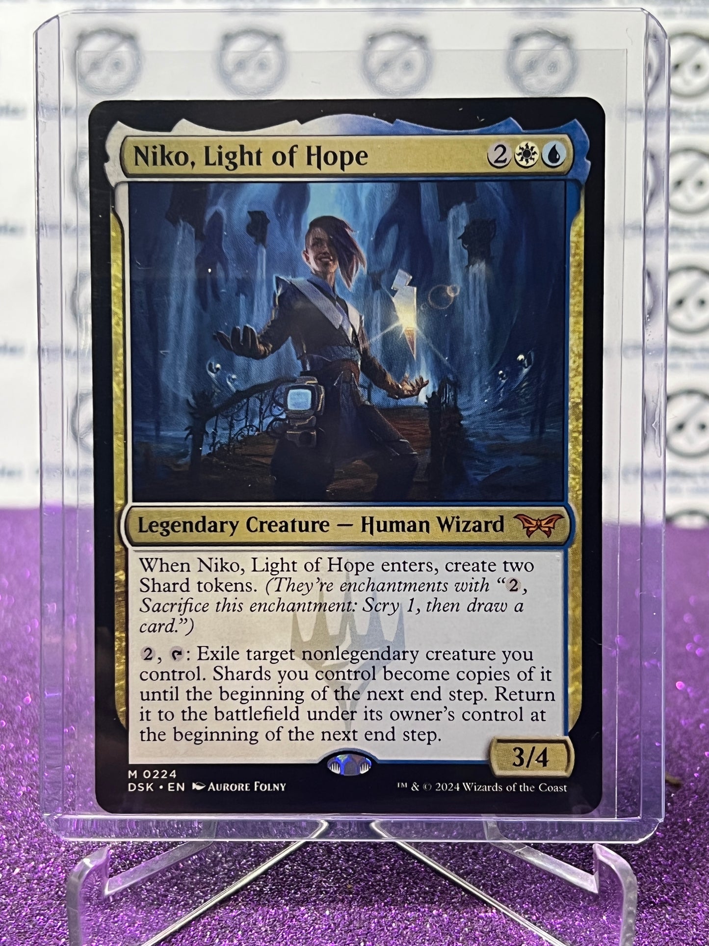 2024 MAGIC THE GATHERING DUSKMOURN HOUSE OF HORROR NIKO, LIGHT OF HOPE # M 0224 NON-FOIL MYTHIC CARD