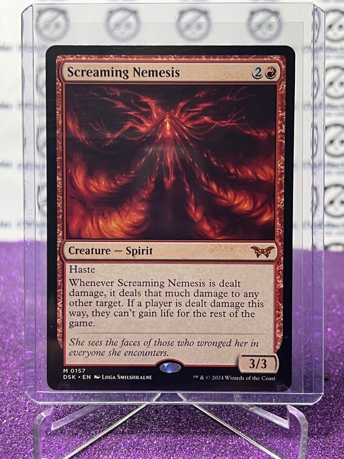 2024 MAGIC THE GATHERING DUSKMOURN HOUSE OF HORROR SCREAMING NEMESIS # M 0157 NON-FOIL MYTHIC CARD