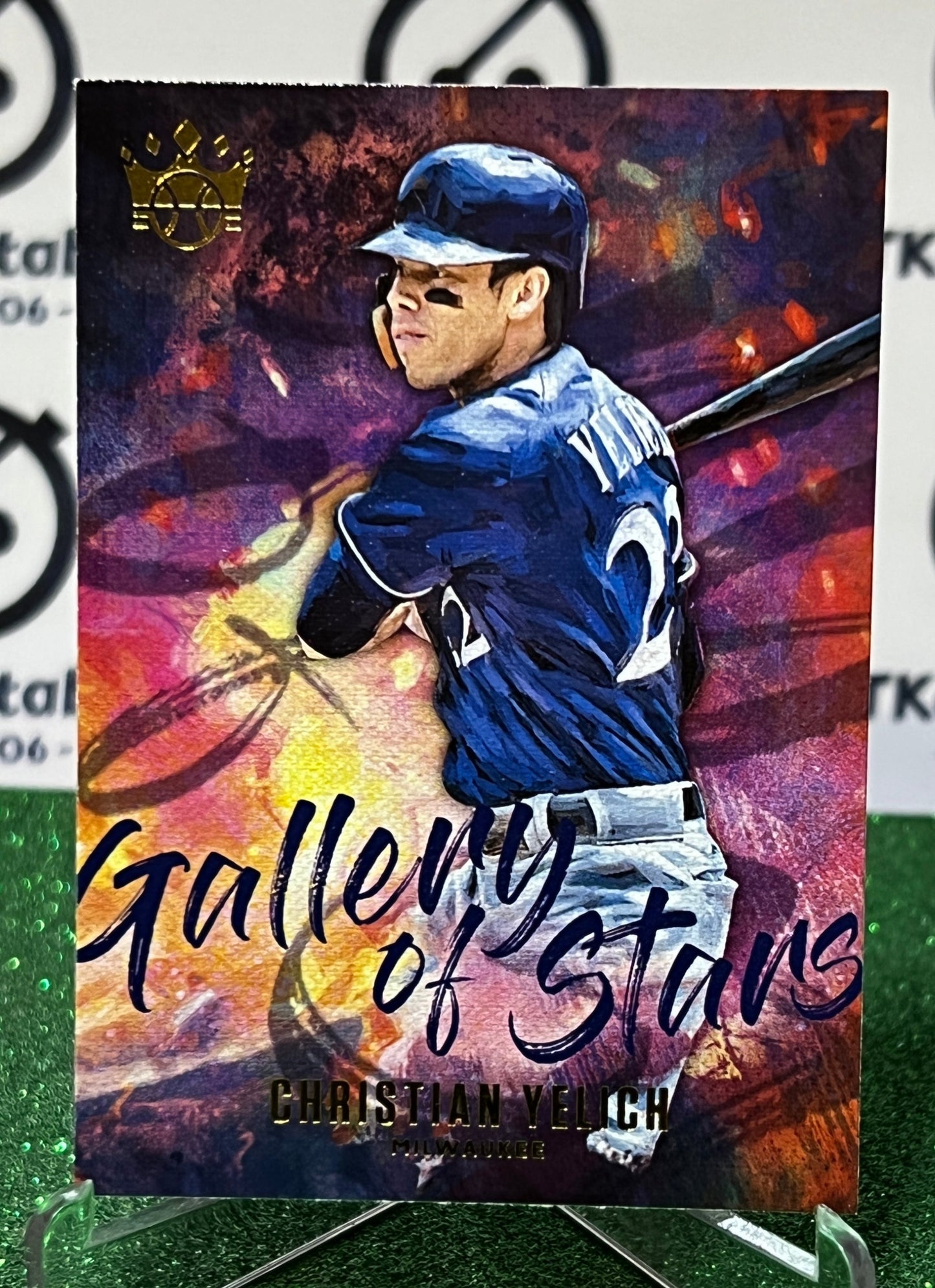 2019 PANINI DIAMOND KINGS CHRISTIAN YELICH # GS15 GALLERY OF STARS  MILWAUKEE BREWERS  BASEBALL CARD