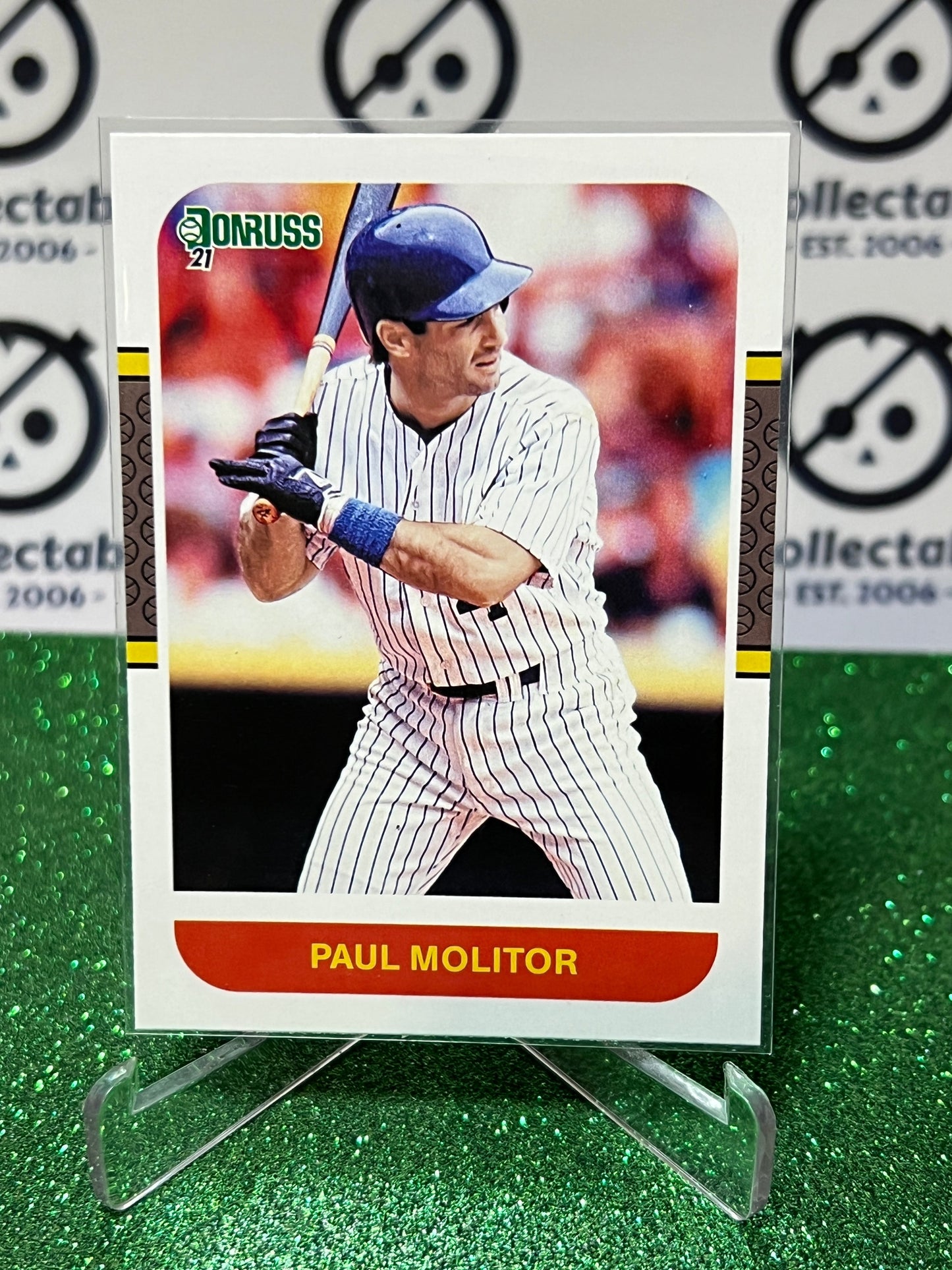 2021 PANINI DONRUSS PAUL MOLITOR # 257 RETRO MILWAUKEE BREWERS  BASEBALL CARD