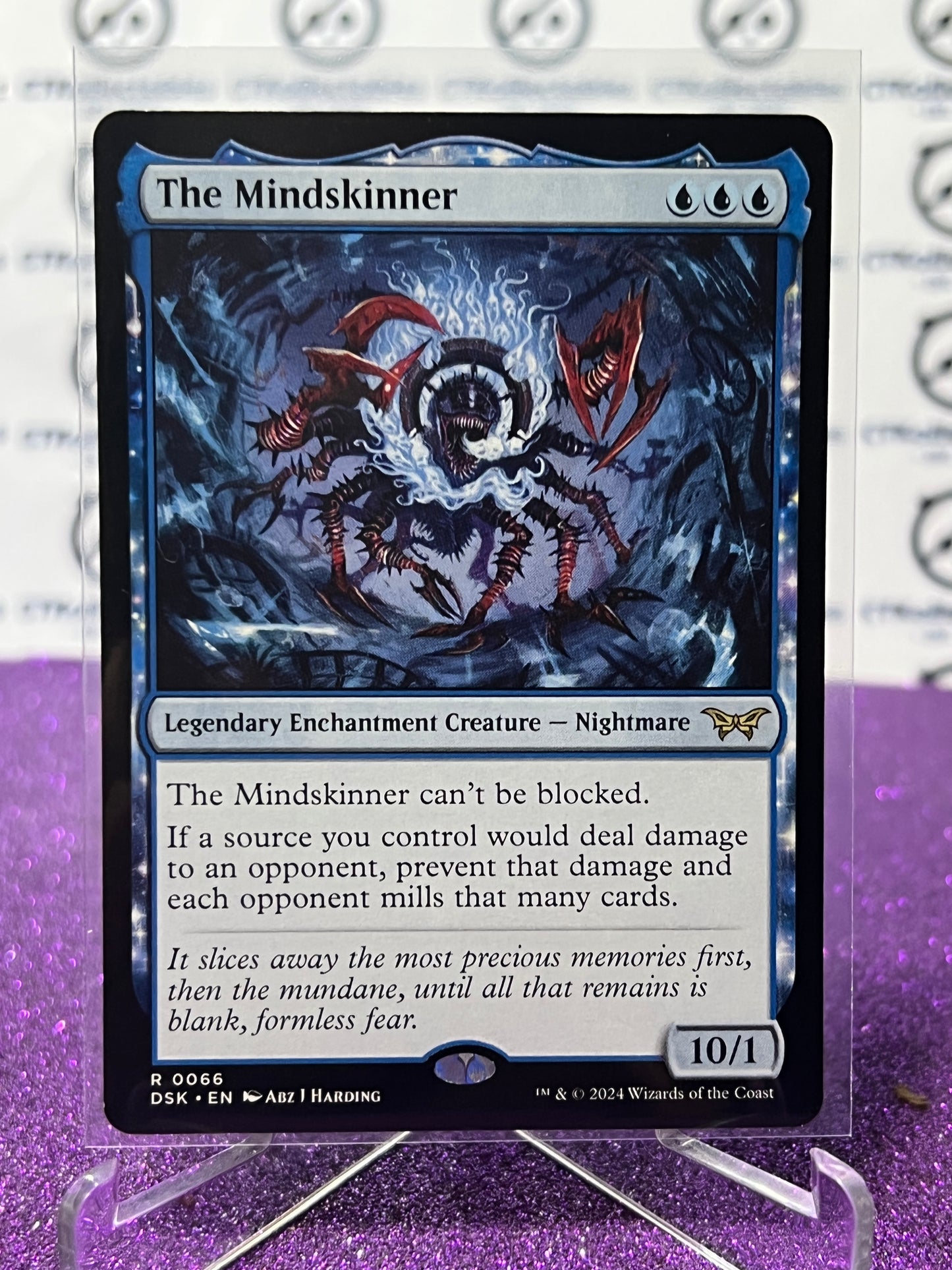 2024 MAGIC THE GATHERING DUSKMOURN HOUSE OF HORROR THE MINDSKINNER # R 0066 NON-FOIL RARE CARD