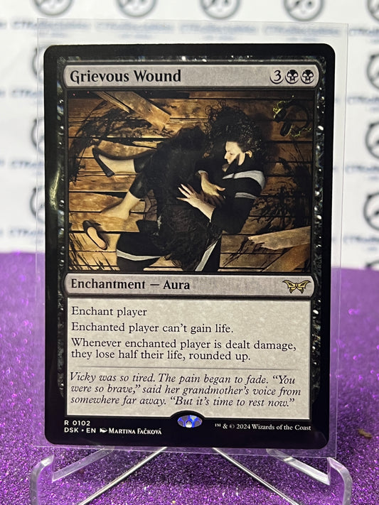 2024 MAGIC THE GATHERING DUSKMOURN HOUSE OF HORROR GRIEVOUS WOUND # R 0102 NON-FOIL RARE CARD