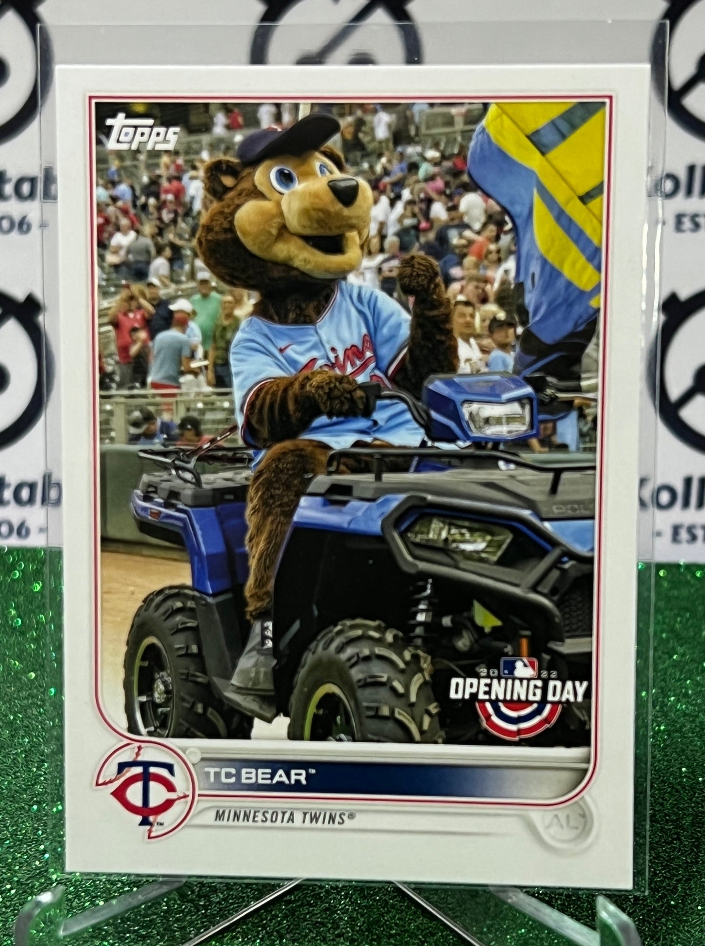 2022 TOPPS OPENING DAY TC BEAR # M-13 MASCOT MINNESOTA TWINS BASEBALL