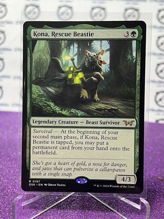 2024 MAGIC THE GATHERING DUSKMOURN HOUSE OF HORROR KONA, RESCUE BEASTIE # R 0187 NON-FOIL RARE CARD