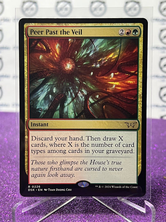 2024 MAGIC THE GATHERING DUSKMOURN HOUSE OF HORROR PEER PAST THE VEIL # R 0226 NON-FOIL RARE CARD