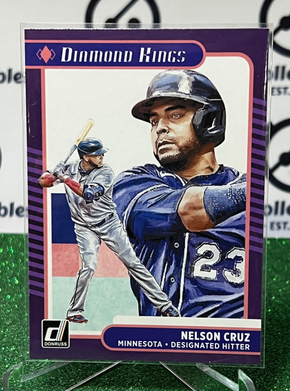 2021 PANINI DONRUSS DIAMOND KINGS NELSON CRUZ # 6 MINNESOTA TWINS BASEBALL