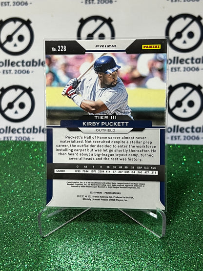 2021 PANINI PRIZM KIRBY PUCKETT # 228 PURPLE PRIZM MINNESOTA TWINS BASEBALL