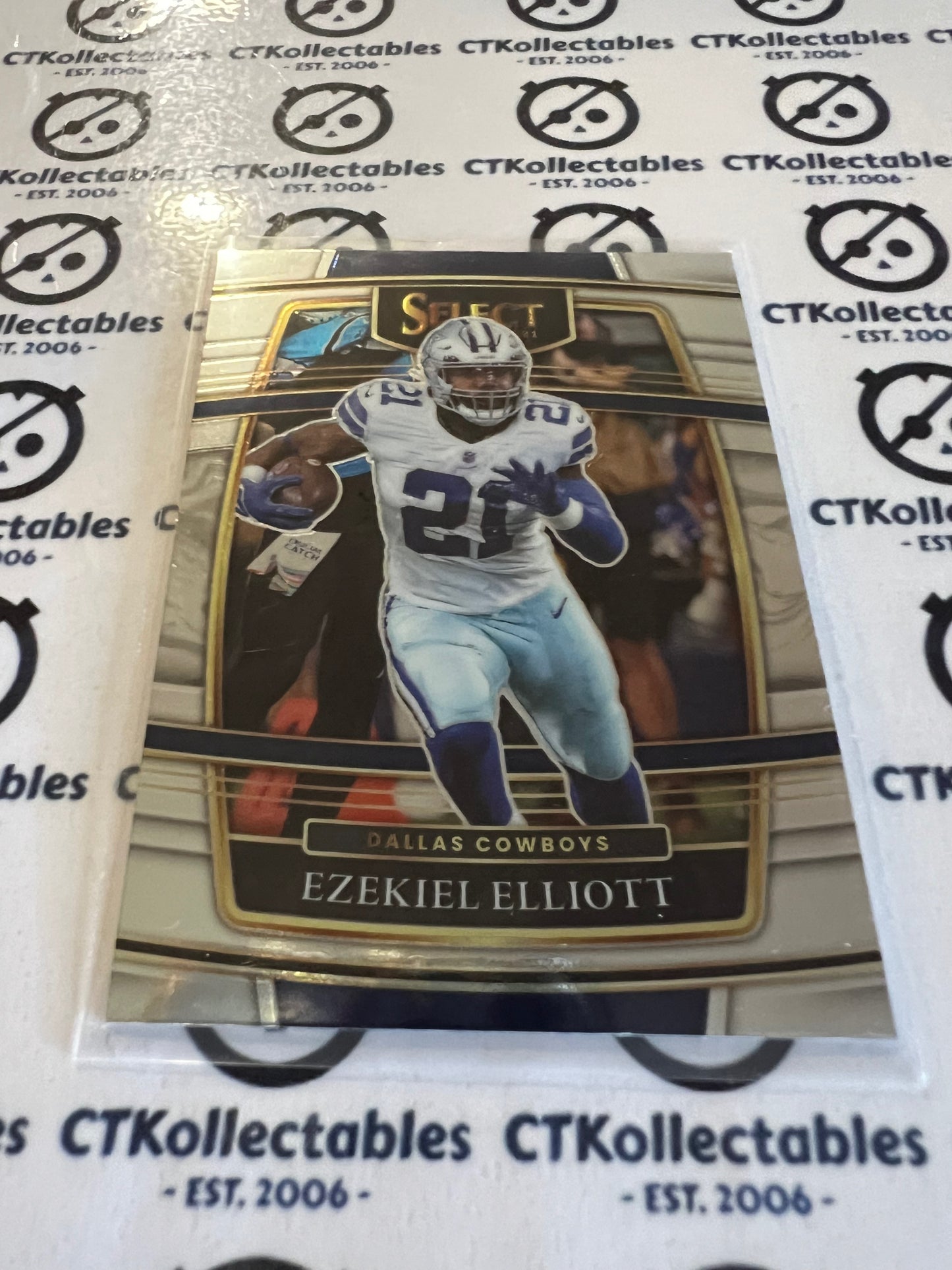 2021 NFL Panini Select Base #11 Ezekiel Elliott Cowboys