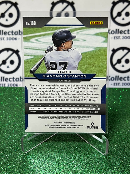 2021 PANINI PRIZM GIANCARLO STANTON # 180  NEW YORK YANKEES BASEBALL CARD