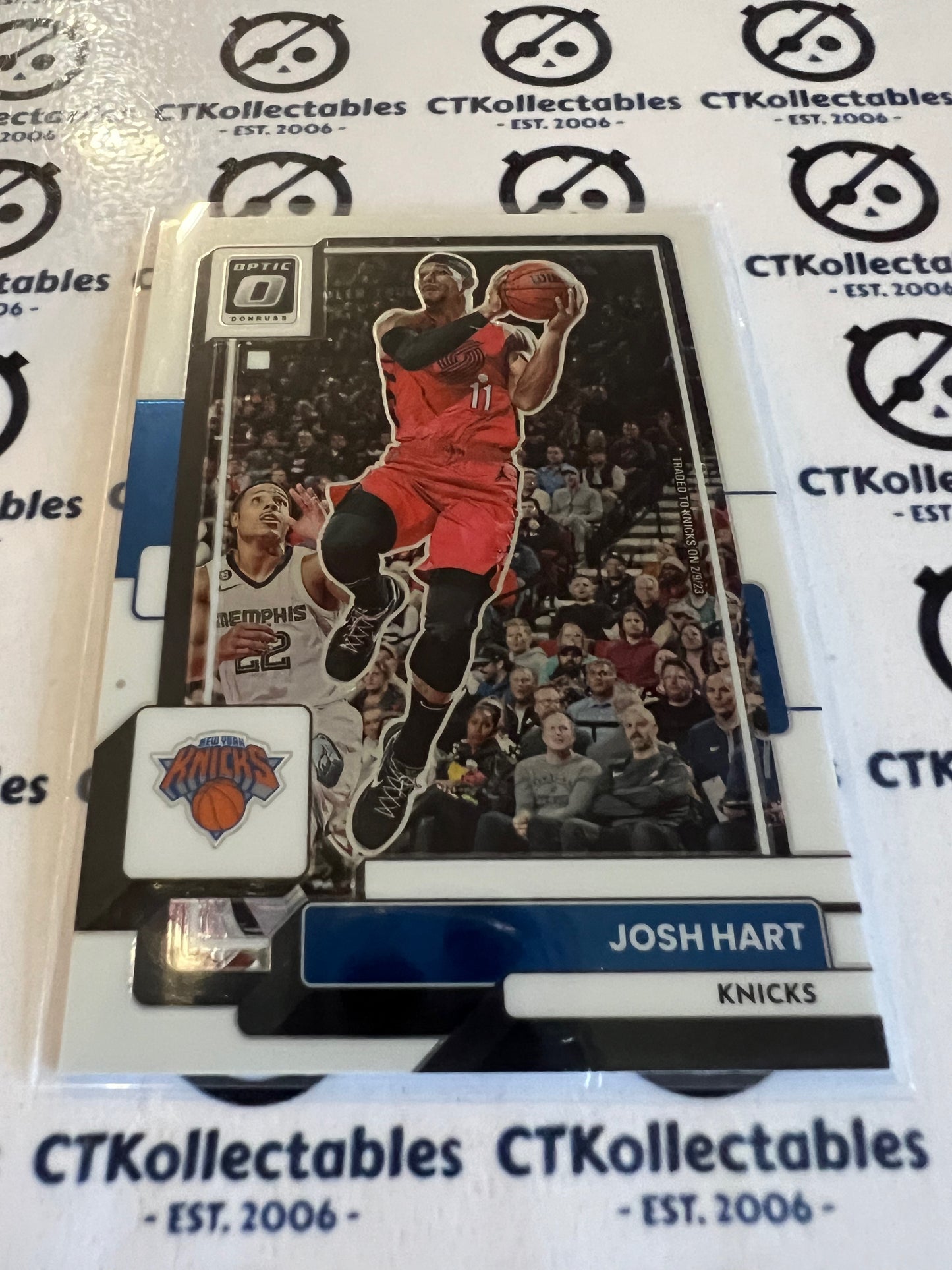 2022-23 NBA Optic Base # 55 Josh Hart Knicks