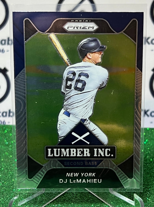 2021 PANINI PRIZM DJ LeMAHIEU # L15 LUMBER INC.  NEW YORK YANKEES BASEBALL CARD