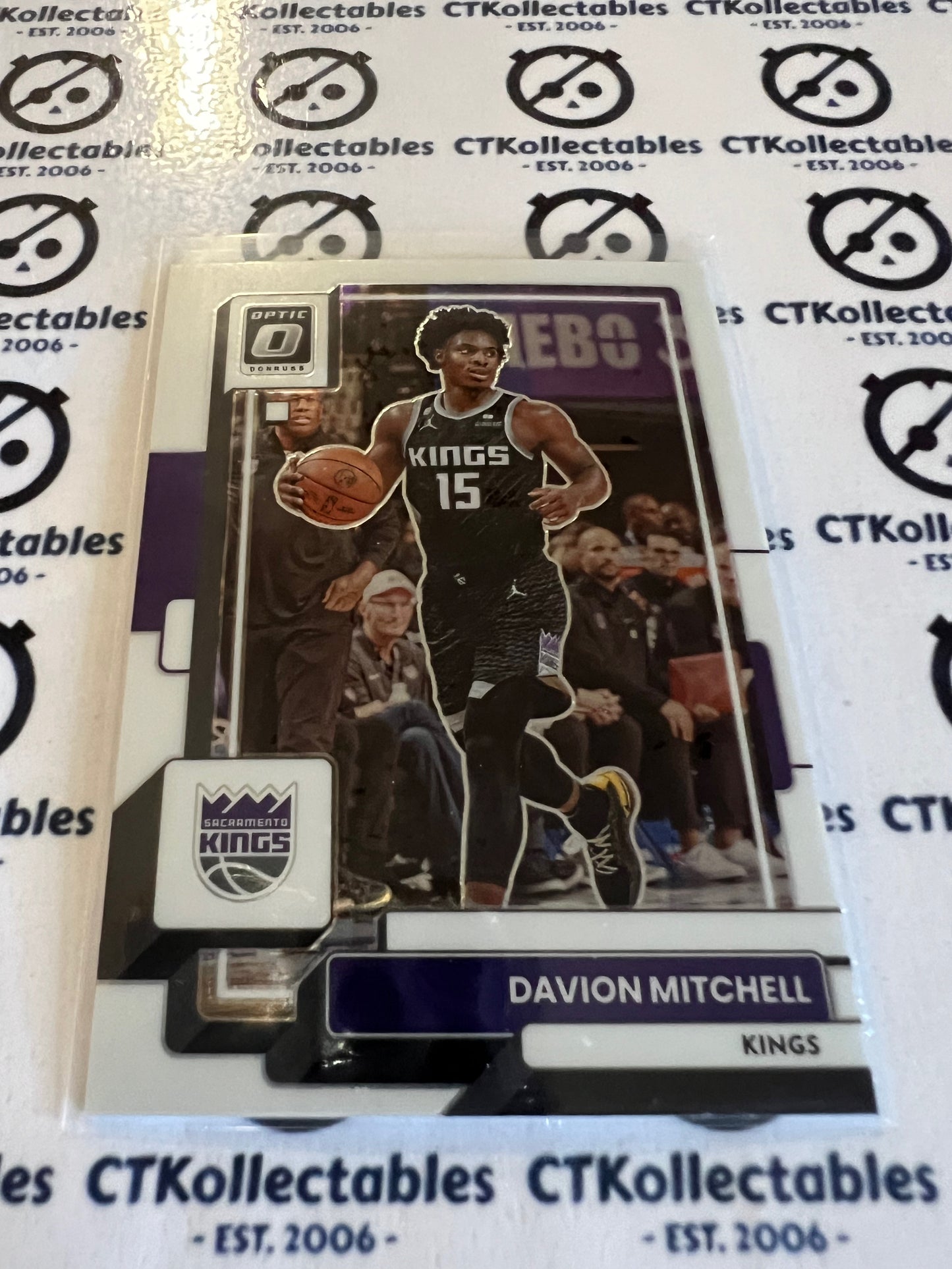 2022-23 NBA Optic Base # 124 Davion Mitchell Kings