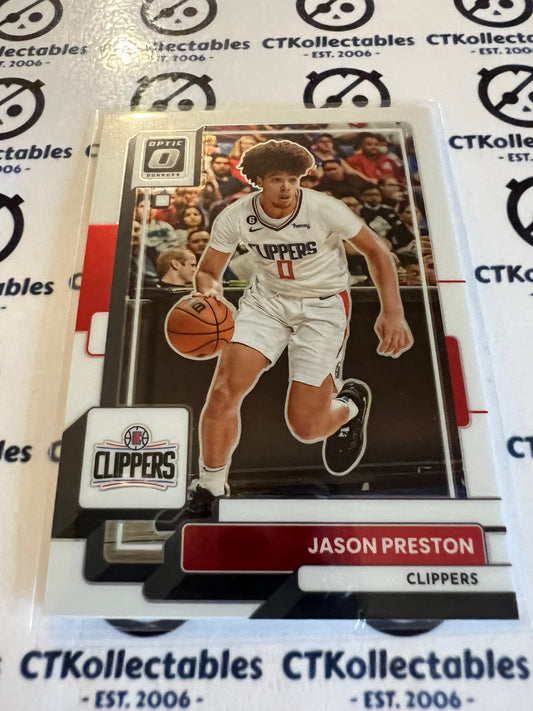 2022-23 NBA Optic Base # 140 Jason Preston Clippers