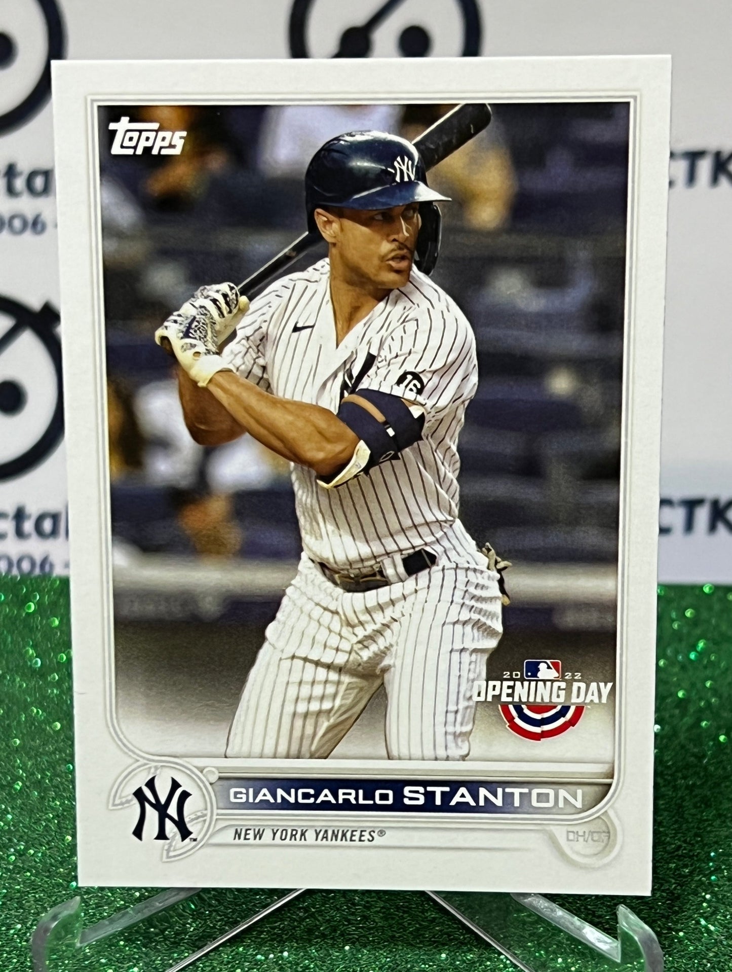 2022 TOPPS OPENING DAY GIANCARLO STANTON # 113 NEW YORK YANKEES BASEBALL CARD