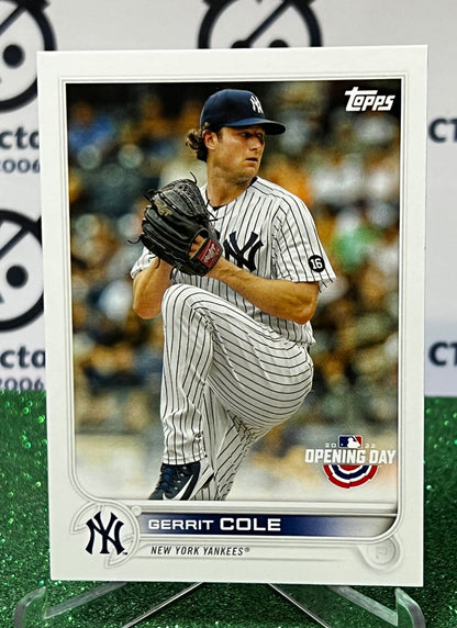 2022 TOPPS OPENING DAY GERRIT COLE # 101  NEW YORK YANKEES BASEBALL CARD