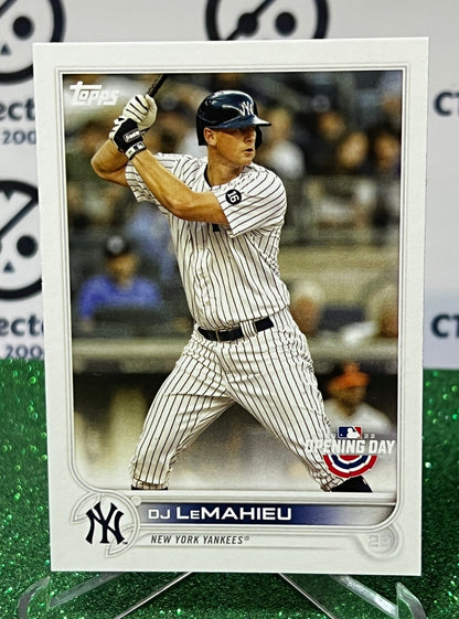 2022 TOPPS OPENING DAY DJ LEMAHIEU # 35  NEW YORK YANKEES BASEBALL CARD