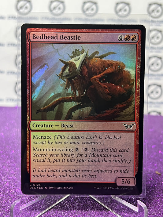 2024 MAGIC THE GATHERING DUSKMOURN HOUSE OF HORROR BEDHEAD BEASTIE # C 0125 FOIL CARD