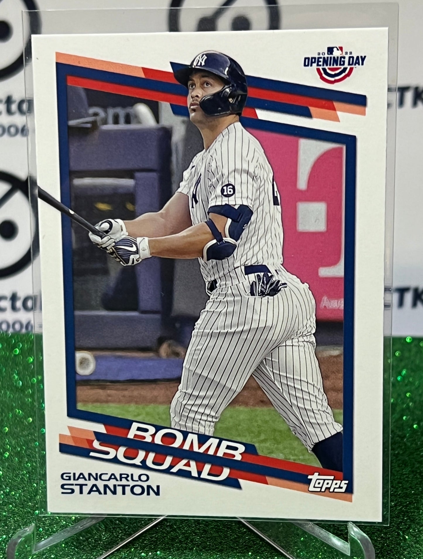 2022 TOPPS OPENING DAY GIANCARLO STANTON # BS-10 BOMB SQUAD  NEW YORK YANKEES BASEBALL CARD