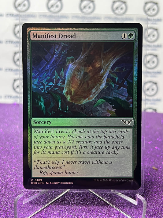 2024 MAGIC THE GATHERING DUSKMOURN HOUSE OF HORROR MANIFEST DREAD # C 0189 FOIL CARD