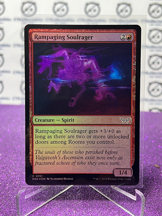 2024 MAGIC THE GATHERING DUSKMOURN HOUSE OF HORROR RAMPAGING SOULRAGER # C 0151 FOIL CARD