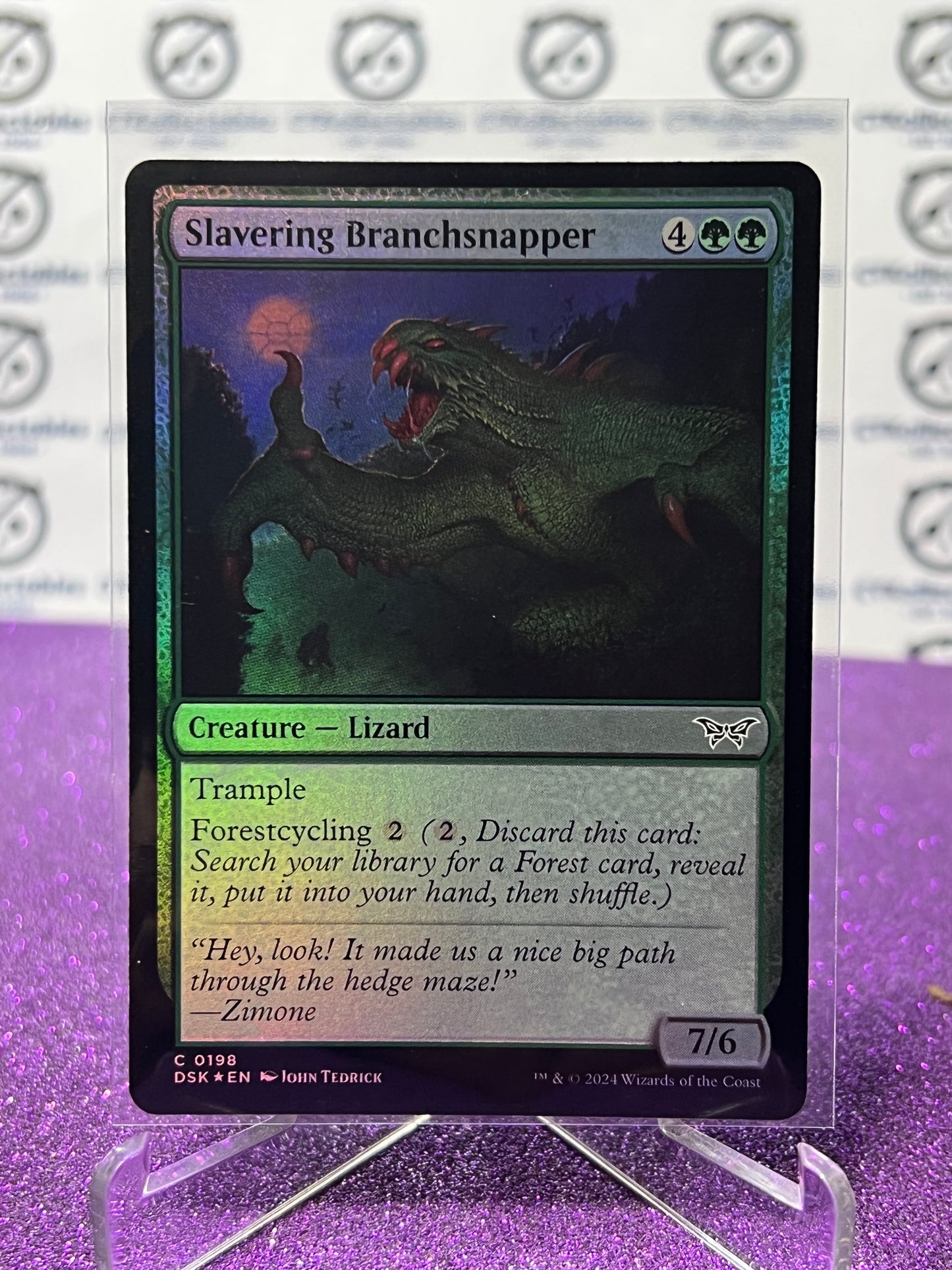 2024 MAGIC THE GATHERING DUSKMOURN HOUSE OF HORROR SLAVERING BRANCHSNAPPER # C 0198 FOIL CARD