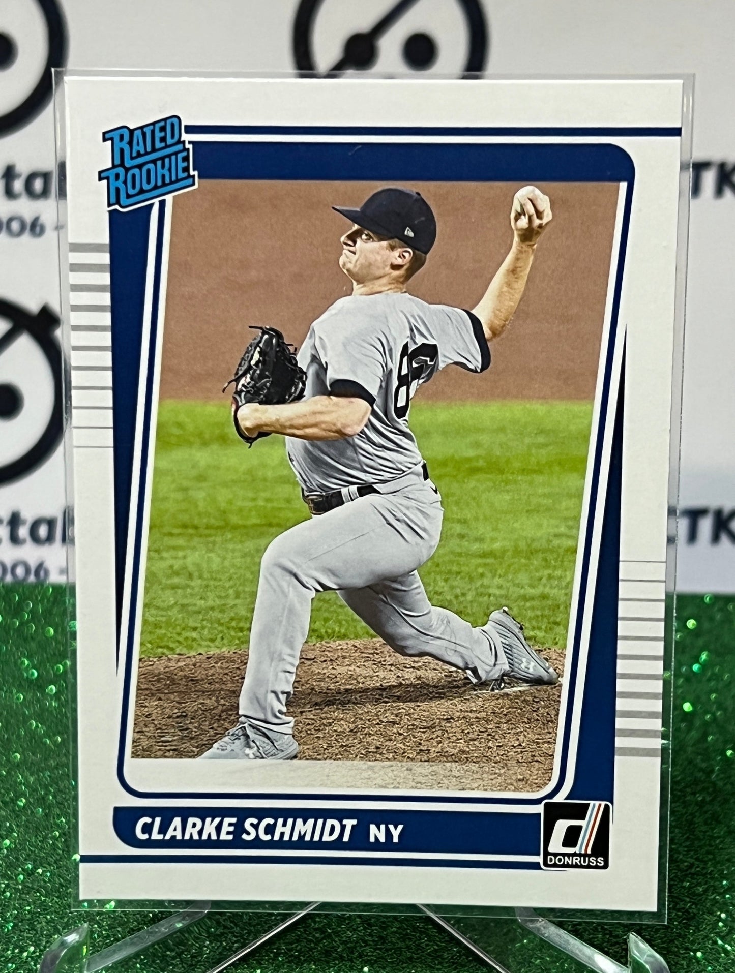 2021 PANINI DONRUSS CLARKE SCHMIDT # 41 RATED ROOKIE  NEW YORK YANKEES BASEBALL CARD