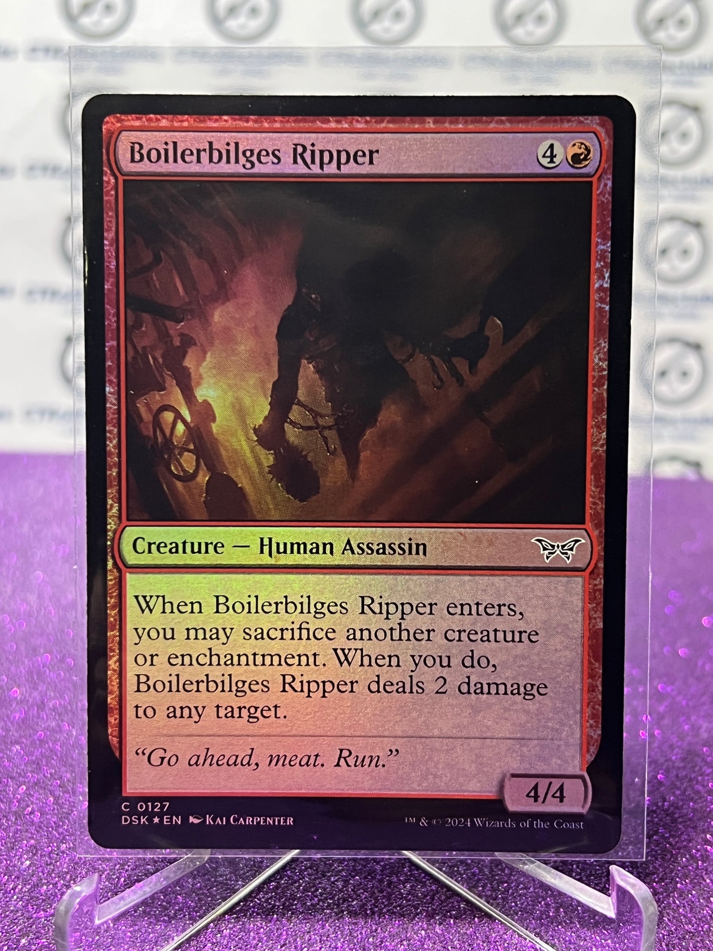 2024 MAGIC THE GATHERING DUSKMOURN HOUSE OF HORROR BOILERBILGES RIPPER # C 0127  FOIL CARD