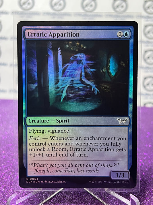 2024 MAGIC THE GATHERING DUSKMOURN HOUSE OF HORROR ERRATIC APPARITION # C 0054  FOIL CARD