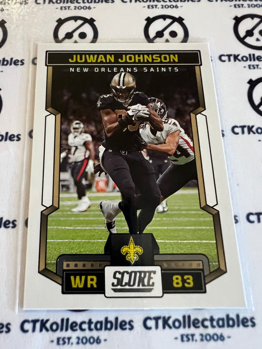 2023 NFL Panini Score  Base #56 Juwan Johnson Saints