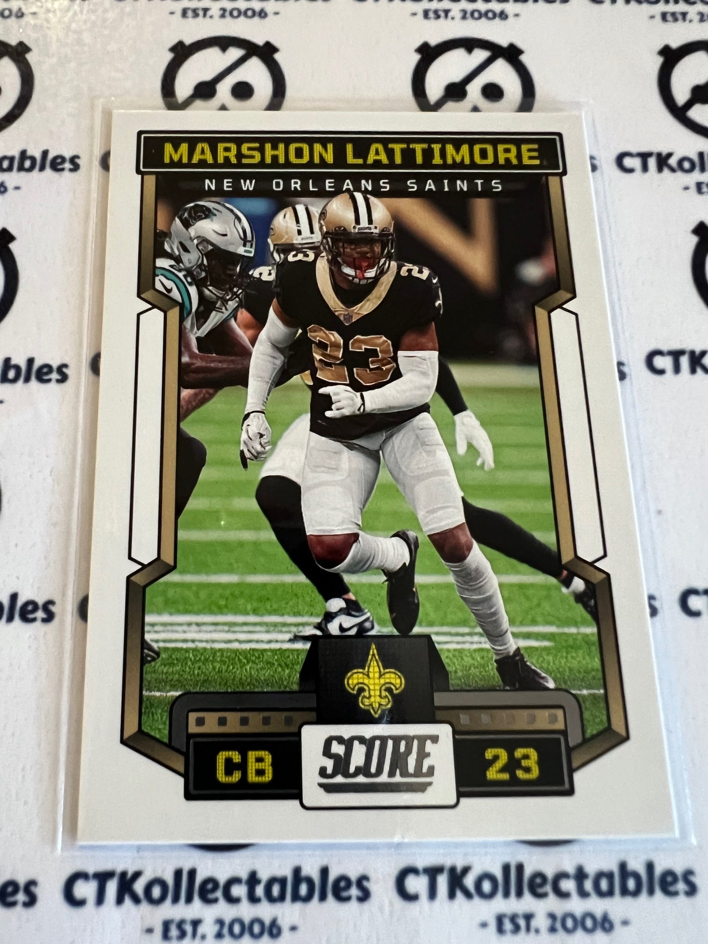 2023 NFL Panini Score Base  #57 Marshon Lattimore Saints