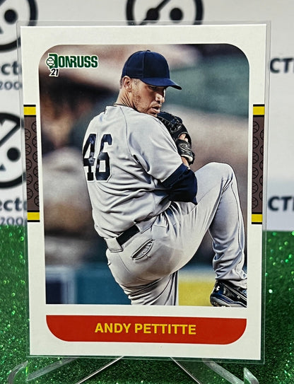 2021 PANINI DONRUSS ANDY PETTITTE # 248 RETRO  NEW YORK YANKEES BASEBALL CARD