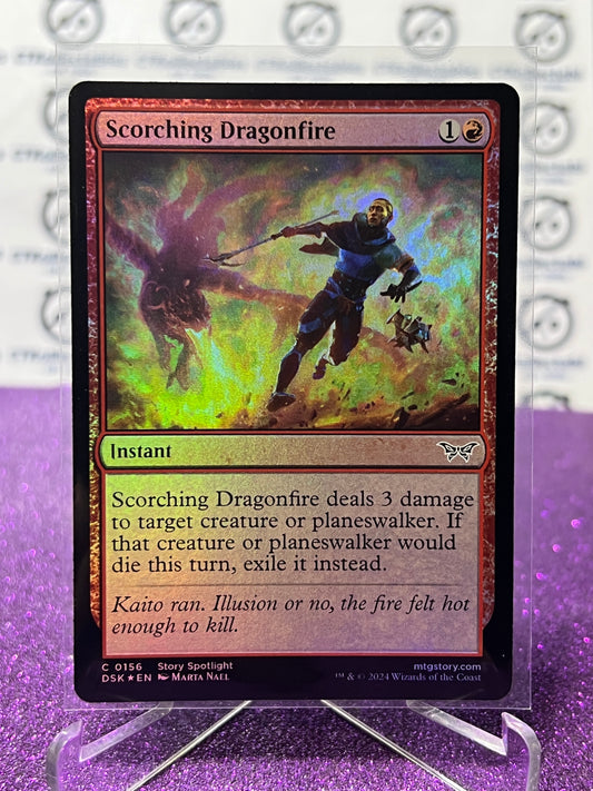 2024 MAGIC THE GATHERING DUSKMOURN HOUSE OF HORROR SCORCHING DRAGONFIRE # C 0156  FOIL CARD