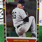 2021 PANINI DONRUSS ANDY PETTITTE # 248 CANDY CANE RETRO /2021 NEW YORK YANKEES BASEBALL CARD