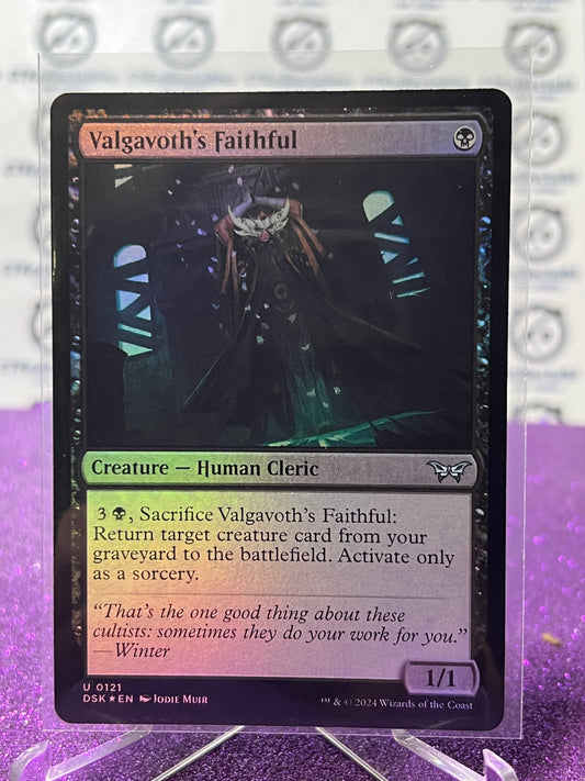 2024 MAGIC THE GATHERING DUSKMOURN HOUSE OF HORROR VALGAVOTH'S FAITHFUL # U 0121  FOIL CARD