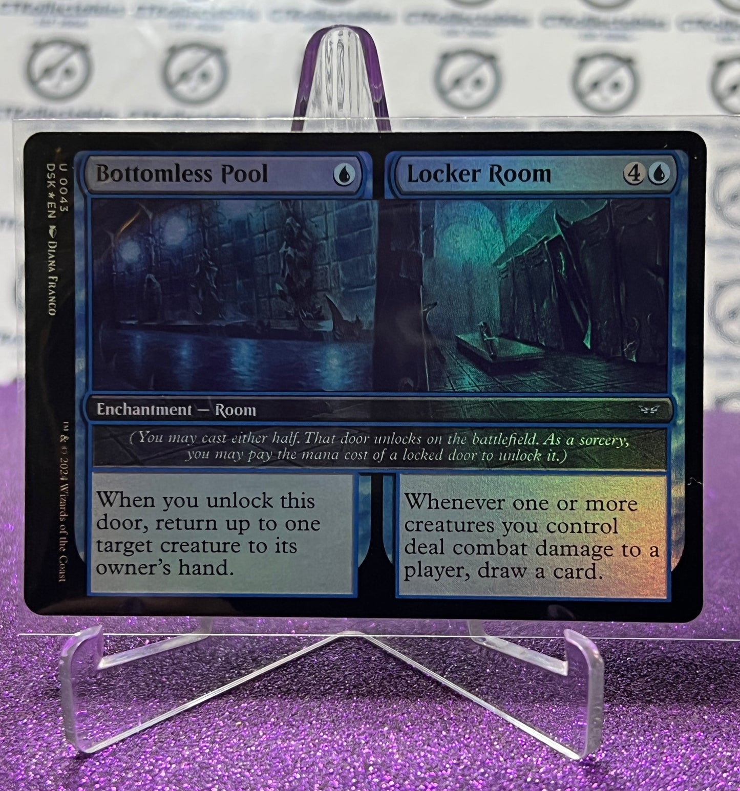 2024 MAGIC THE GATHERING DUSKMOURN HOUSE OF HORROR BOTTOMLESS POOL/LOCKER ROOM # U 0043 FOIL CARD