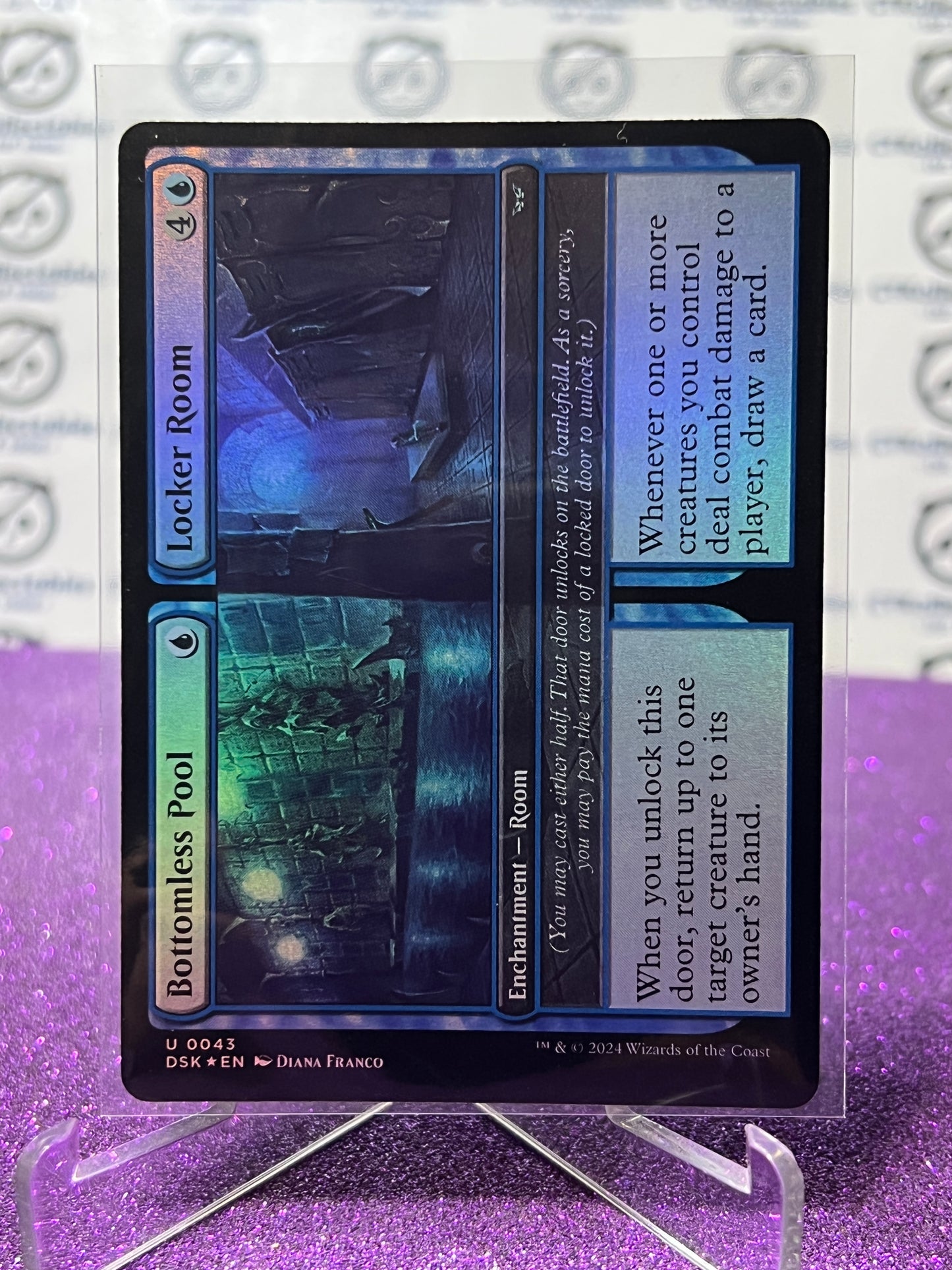 2024 MAGIC THE GATHERING DUSKMOURN HOUSE OF HORROR BOTTOMLESS POOL/LOCKER ROOM # U 0043 FOIL CARD