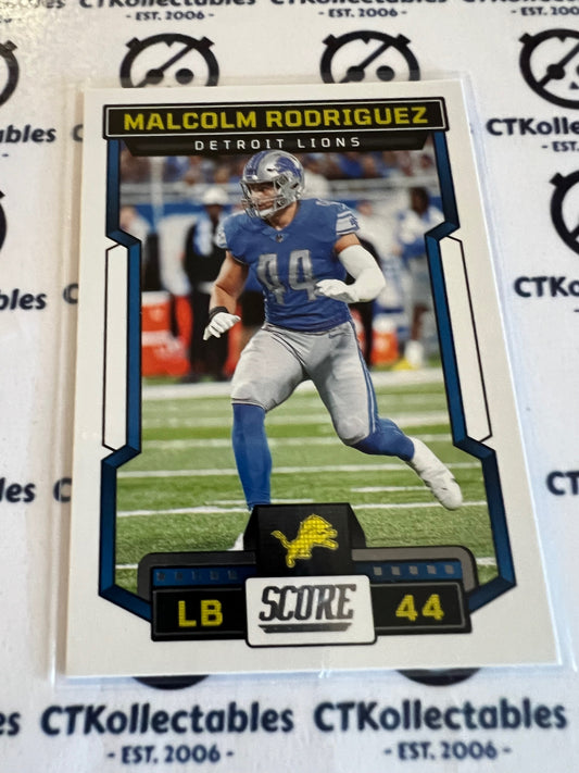 2023 NFL Panini Score Base #88 Malcolm Rodriguez  Lions