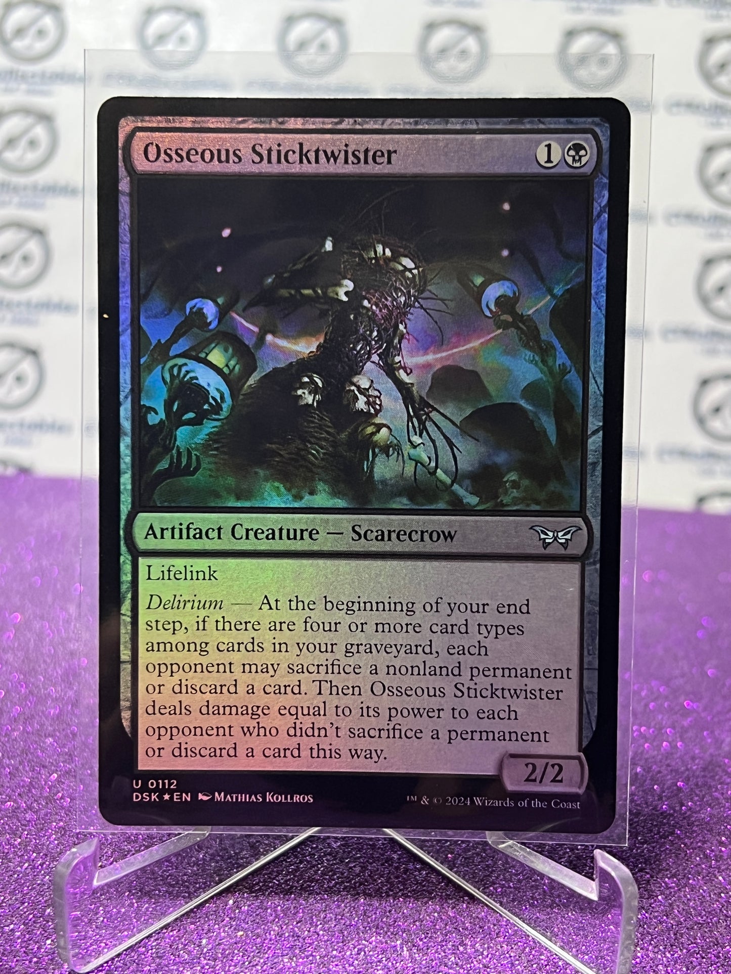 2024 MAGIC THE GATHERING DUSKMOURN HOUSE OF HORROR OSSEOUS STICKTWISTER # U 0112 FOIL CARD