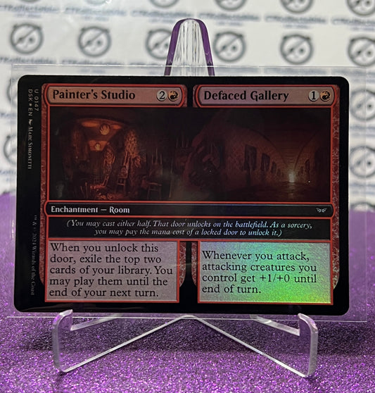 2024 MAGIC THE GATHERING DUSKMOURN HOUSE OF HORROR PAINTER'S STUDIO/DEFACED GALLERY # U 0147 FOIL CARD