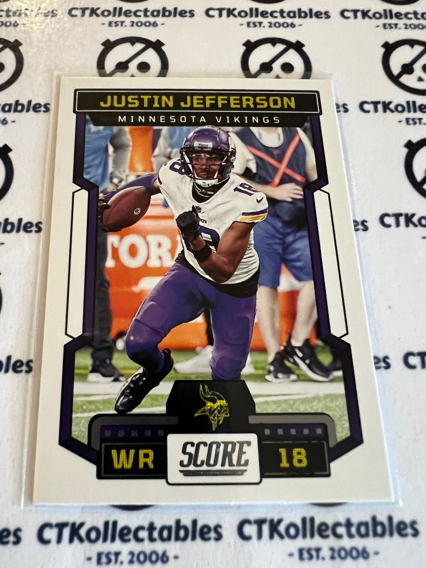 2023 NFL Panini Score Base #110 Justin Jefferson Vikings