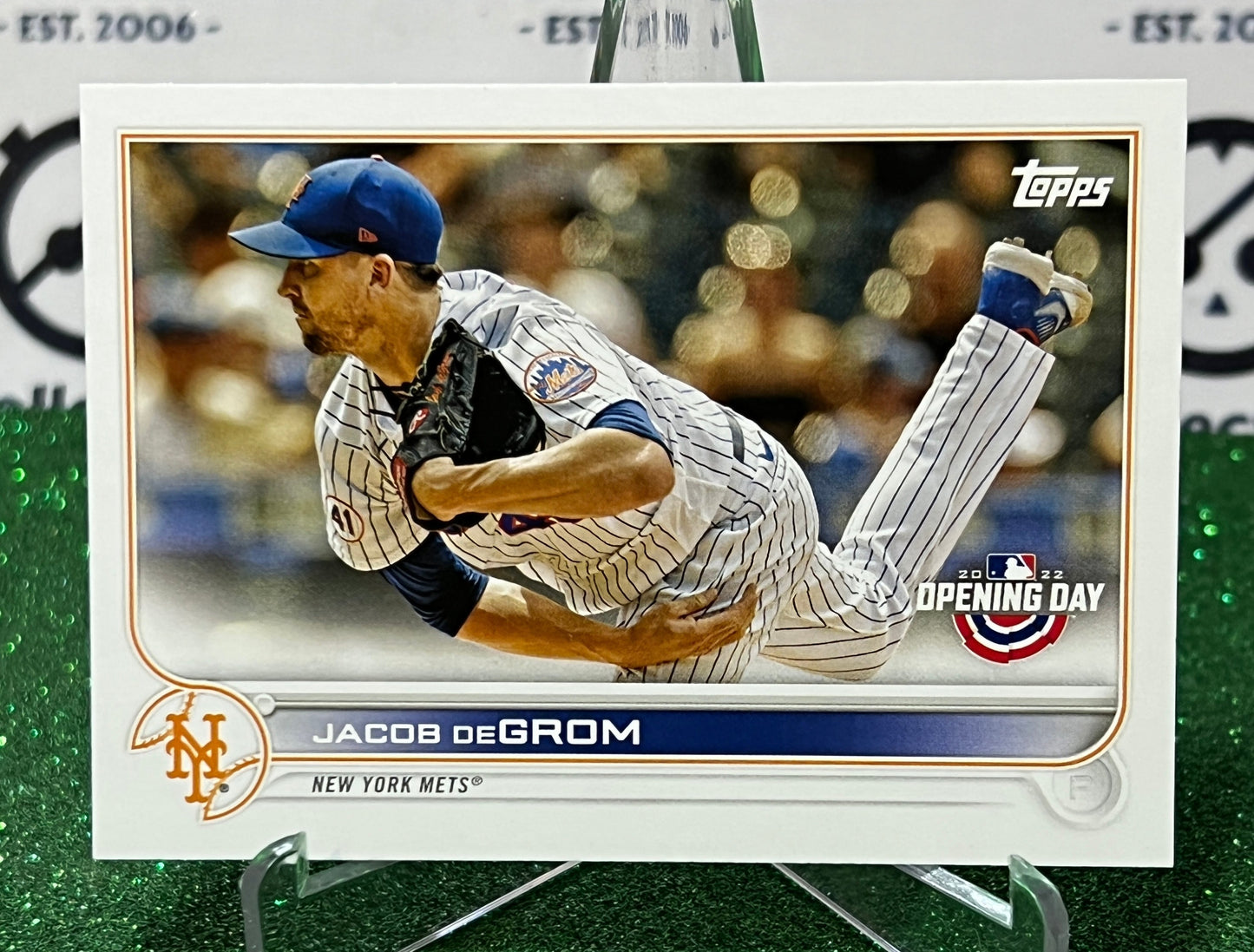 2022 TOPPS OPENING DAY JACOB DEGROM # 176  NEW YORK METS BASEBALL