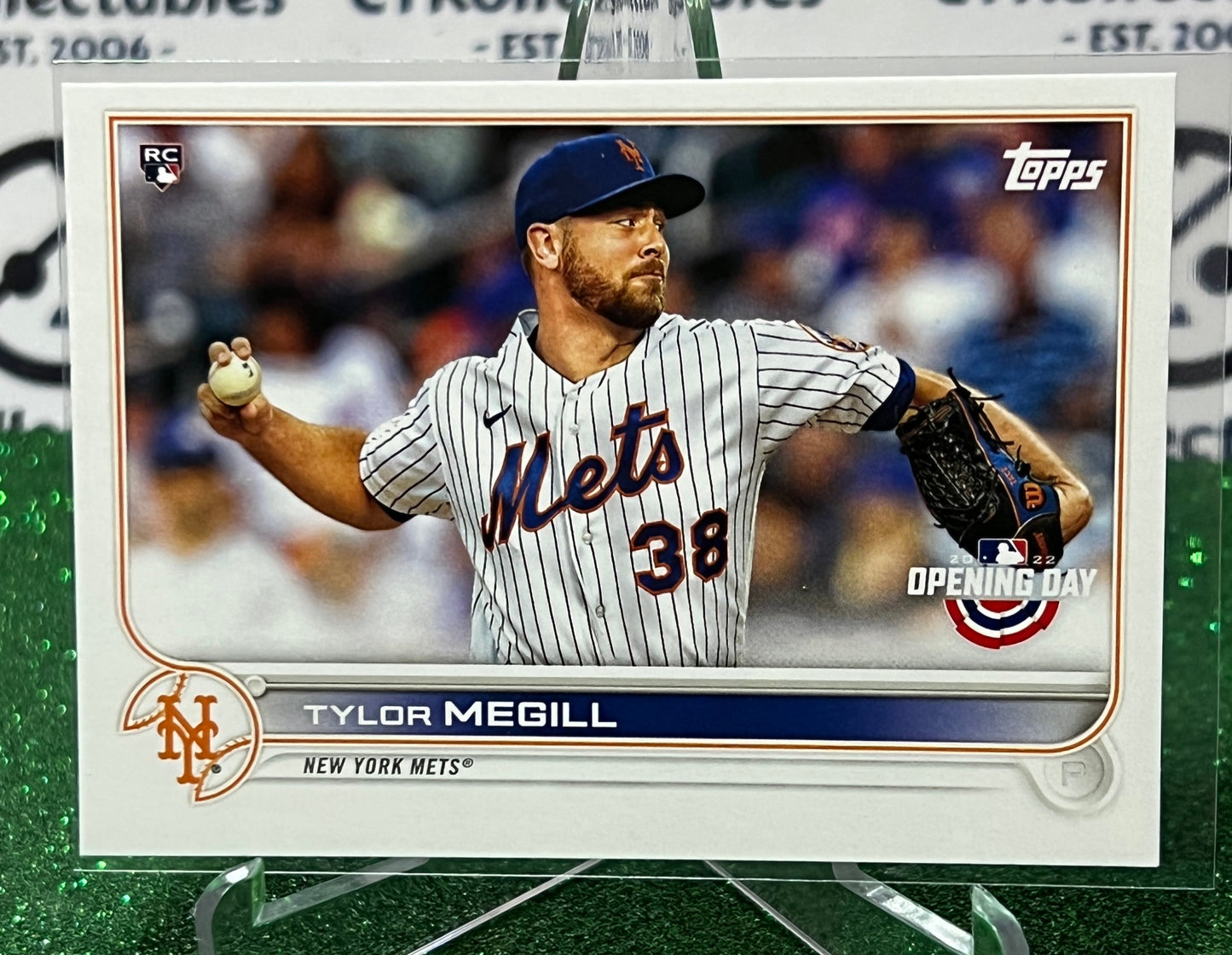 2022 TOPPS OPENING DAY TYLOR MEGILL # 134 ROOKIE NEW YORK METS BASEBALL